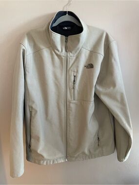 The North Face Men's Light Beige Softshell Performance Jacket